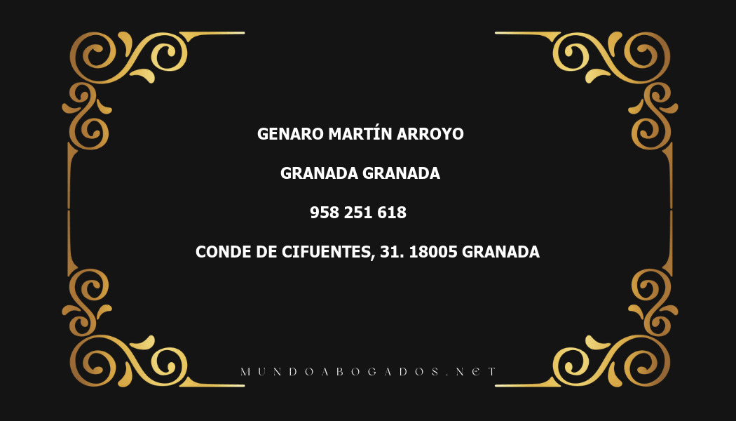 abogado Genaro Martín Arroyo en la localidad de Armilla