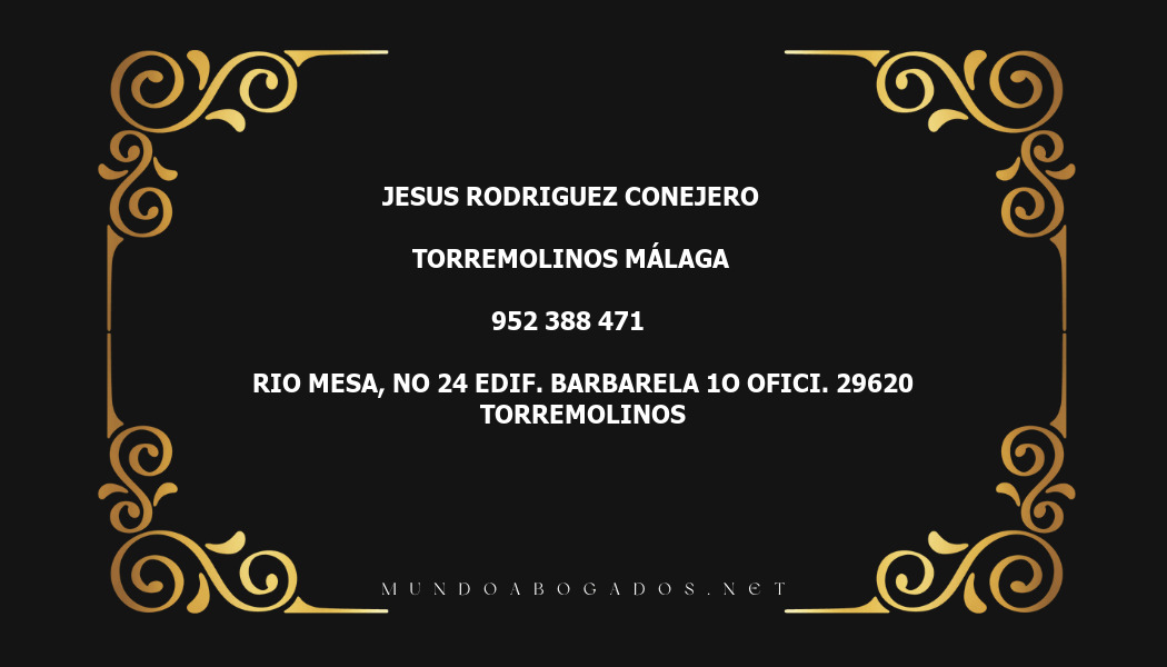 abogado Jesus Rodriguez Conejero en la localidad de Torremolinos