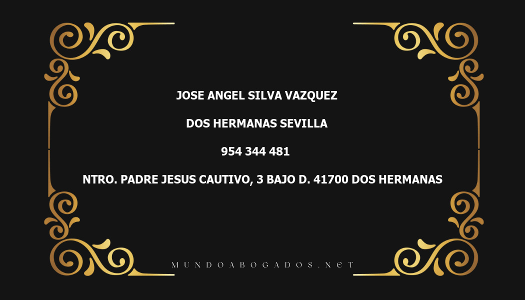 abogado Jose Angel Silva Vazquez en la localidad de Dos Hermanas