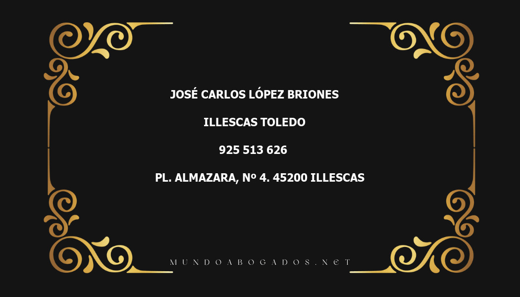 abogado José Carlos López Briones en la localidad de Illescas