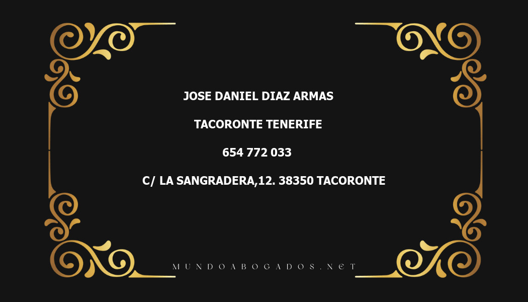 abogado Jose Daniel Diaz Armas en la localidad de Tacoronte