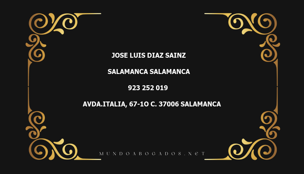 abogado Jose Luis Diaz Sainz en la localidad de Salamanca