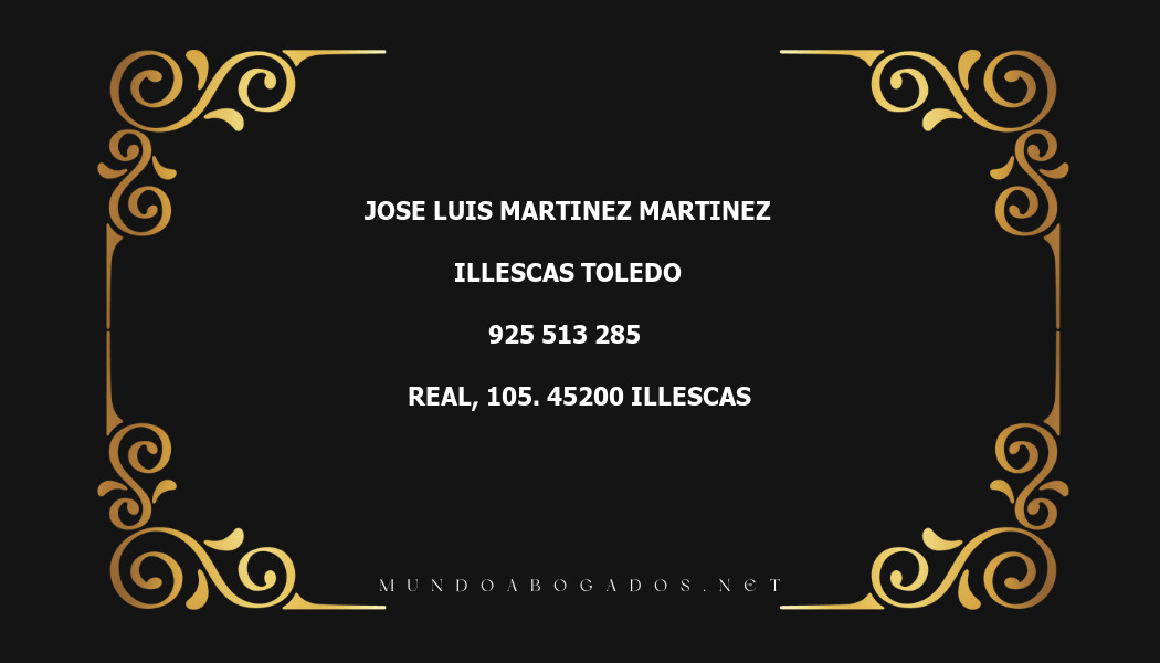 abogado Jose Luis Martinez Martinez en la localidad de Illescas