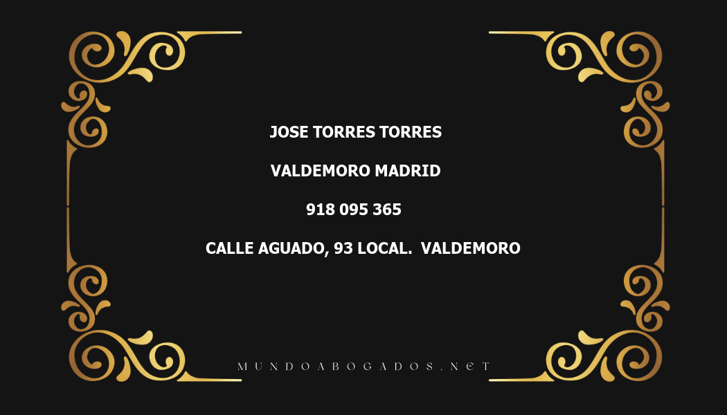 abogado Jose Torres Torres en la localidad de Valdemoro