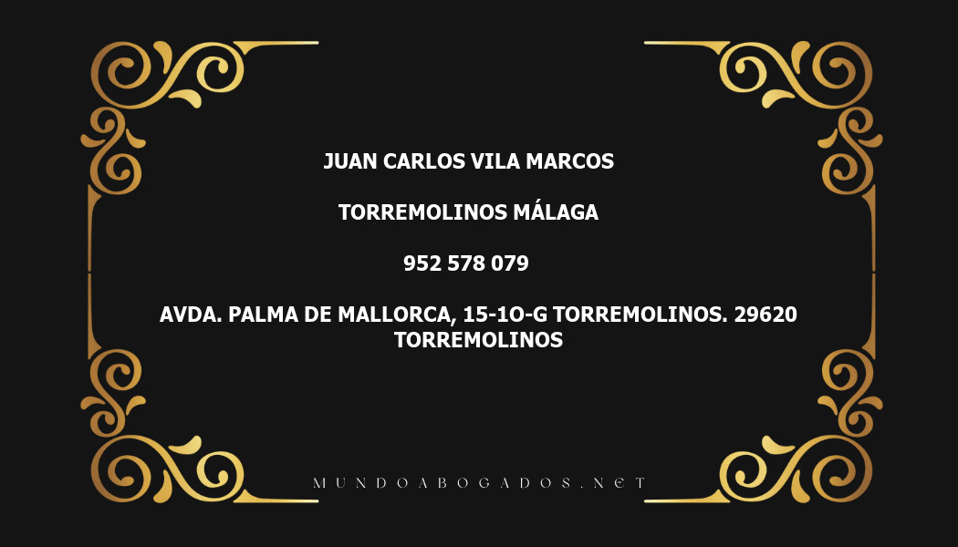 abogado Juan Carlos Vila Marcos en la localidad de Torremolinos