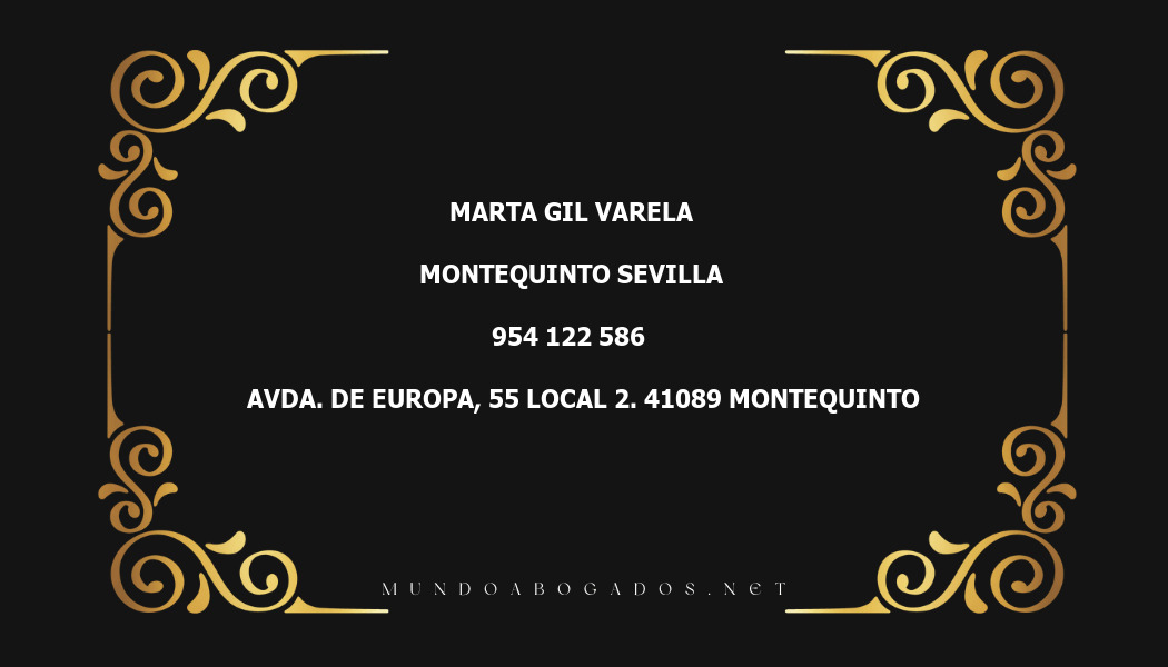 abogado Marta Gil Varela en la localidad de Montequinto