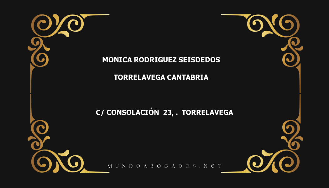 abogado Monica Rodriguez Seisdedos en la localidad de Torrelavega