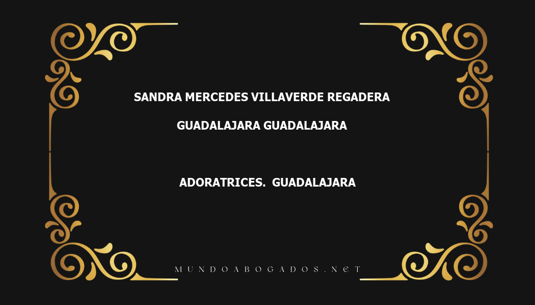 abogado Sandra Mercedes Villaverde Regadera en la localidad de Guadalajara